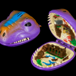Purple Dinosaur Head Playset