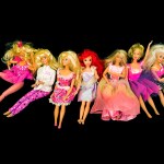 Barbies (and Ariel) in Pink