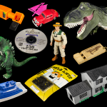 The Last Bits and Pieces (McDonalds Search Team Phone, Dick Tracy Car & Sail, T-Rex Puppet, Alan Grant Action Figure, AOL CD, Godzilla, Toy Boat, Wild Ants, Train Whistle, and Model House)