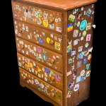 Sticker-Covered Dresser