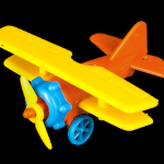 Small Yellow, Red, and Blue Plane