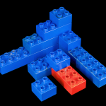 Mostly Blue Duplo Blocks